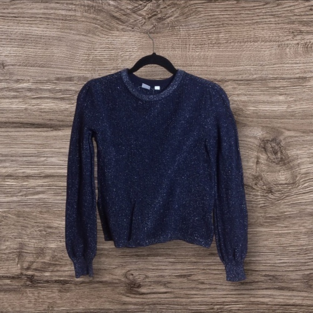 Gap blue metallic sweater. Large.